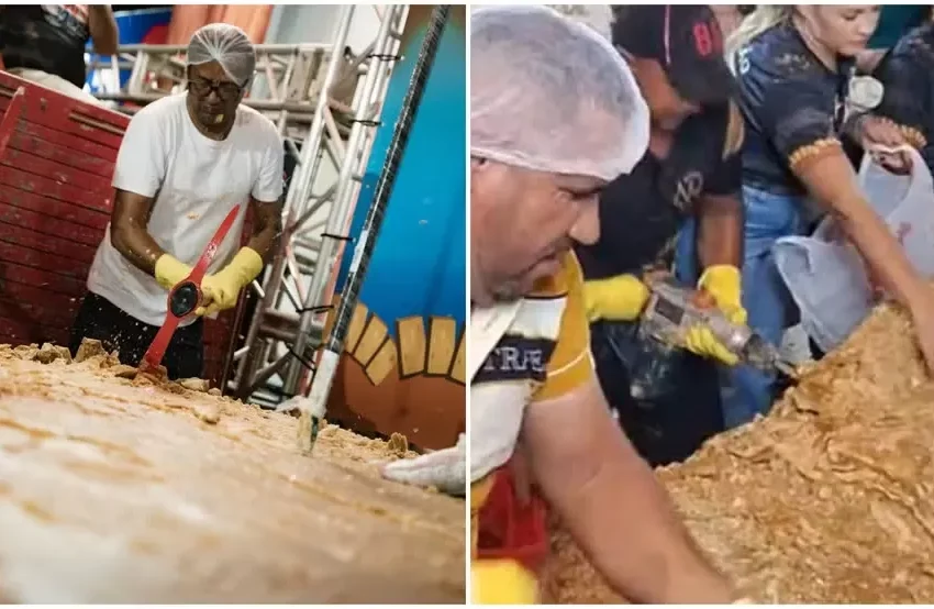  Pindoretama celebrou tradição com a maior rapadura do Brasil no Pindorecana 2025
