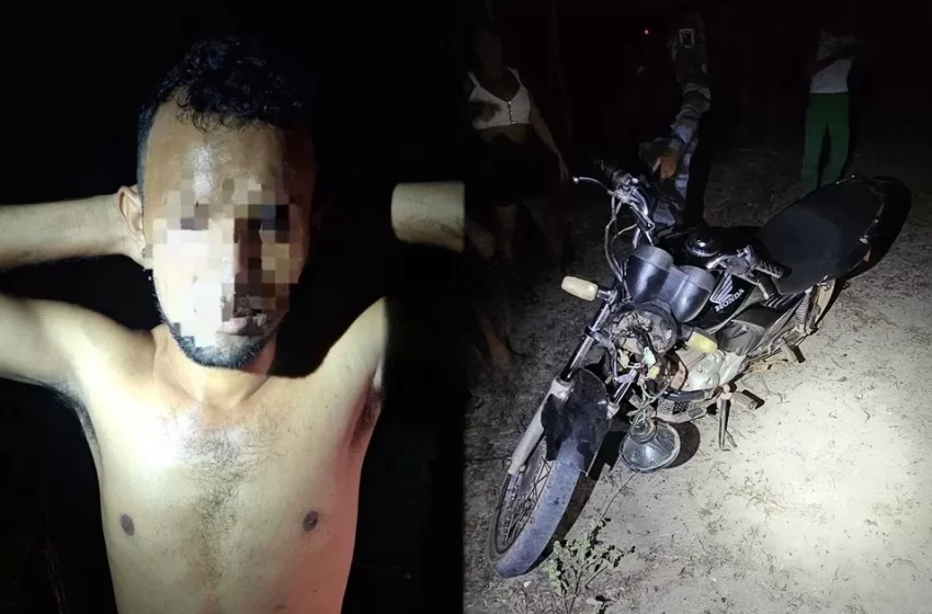  Homem é preso por furto de motocicleta em frente a escola na zona rural de Esperantina