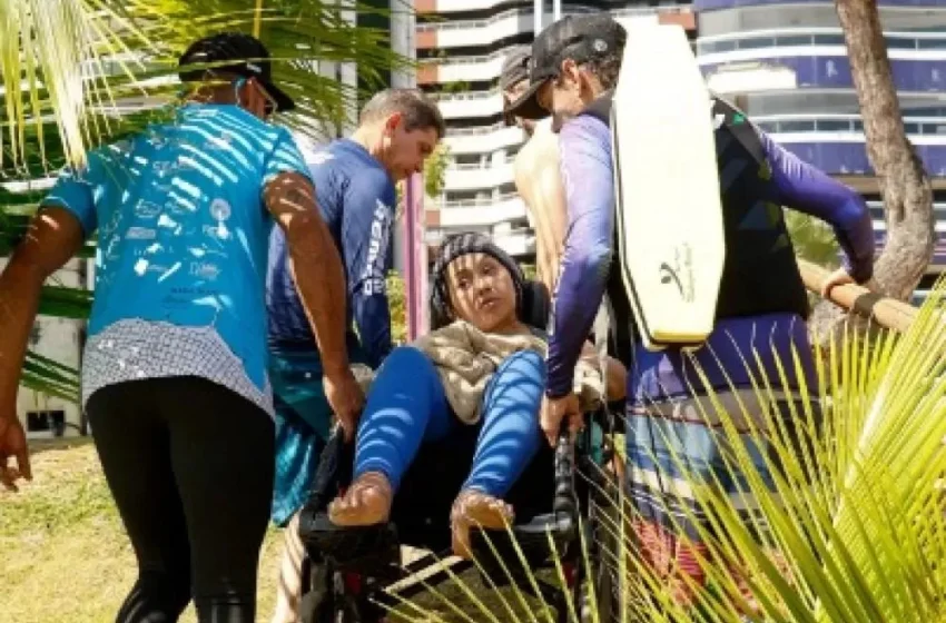  Fortaleza: pessoas com deficiência enfrentam barreiras para acessar o mar