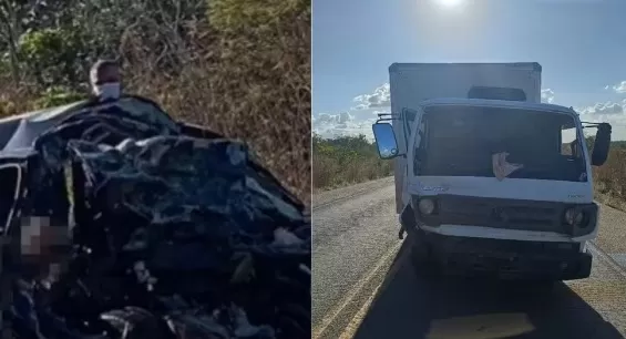  Três pessoas morrem em acidente entre carro e caminhão na BR-222, em Itapecuru-Mirim (MA)