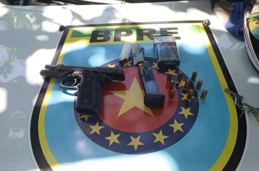  Polícia apreende pistola calibre .40 durante blitz na PI-113 em José de Freitas