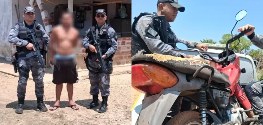 Foragido é recapturado em Campo Maior com moto furtada