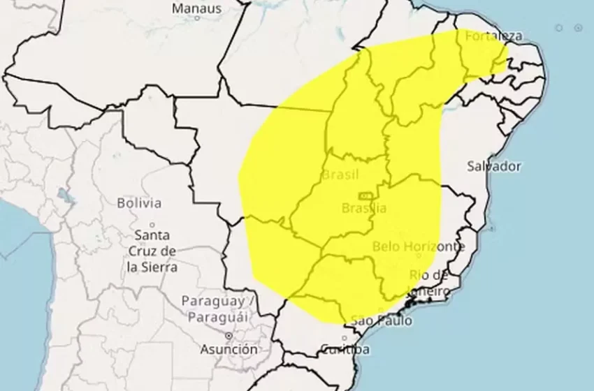  Frio segue no Sul; Sudeste e Centro-Oeste podem ter máximas de 40°C