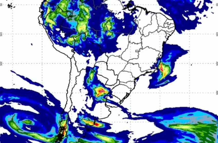  Chuva forte atinge o RS: Calor predomina em outras regiões do país