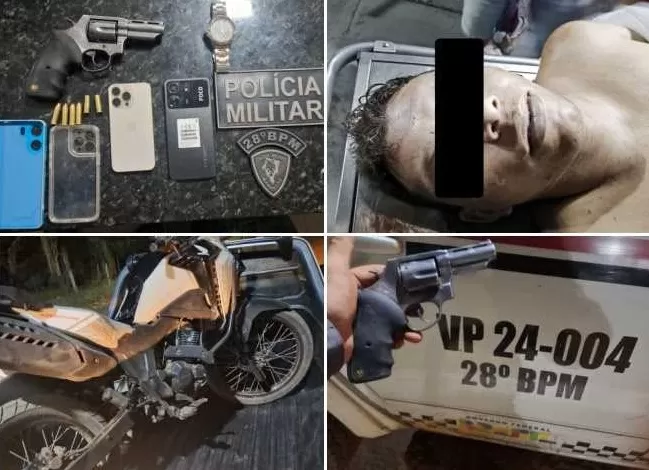  Suspeito de assalto morre em confronto com a PMMA em Presidente Vargas