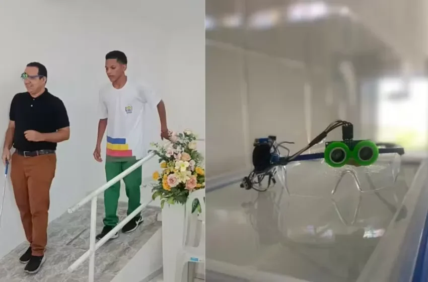 Estudante de Campo Maior desenvolve óculos com sensor de proximidade para pessoas com deficiência visual no Piauí