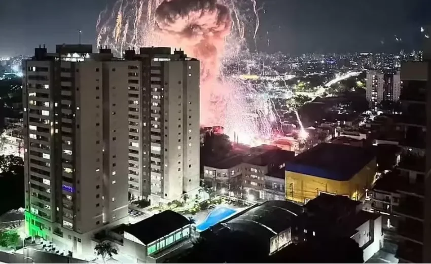  Explosão de depósito clandestino de fogos de artifício deixa ao menos um morto em SP