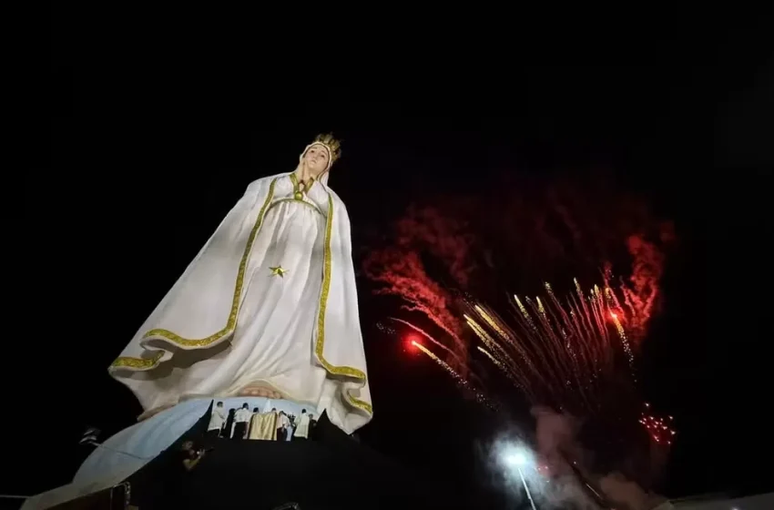  Maior que o Cristo Redentor, imagem de Nossa Senhora de Fátima no CE atrai multidão em inauguração
