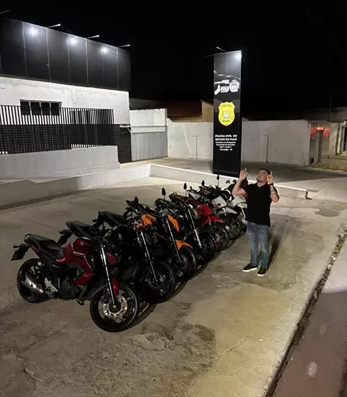  Polícia devolve oito motos apreendidas em operação contra rifas ilegais no litoral do Piauí
