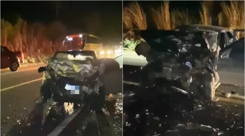  Colisão frontal na BR-316 deixa três mortos e vários feridos