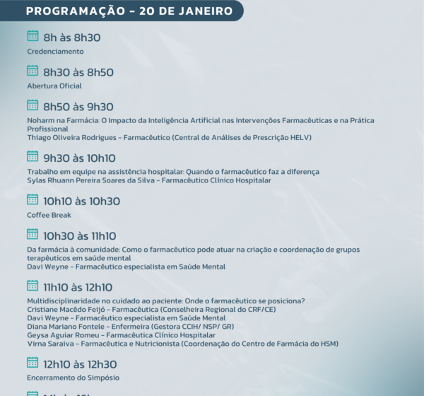  HSM realiza Simpósio Farmacêutico com foco na atuação multidisciplinar