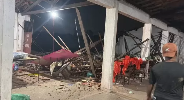  Barracão de escola de samba em São Luís, onde parte do teto desabou, estava interditado desde janeiro