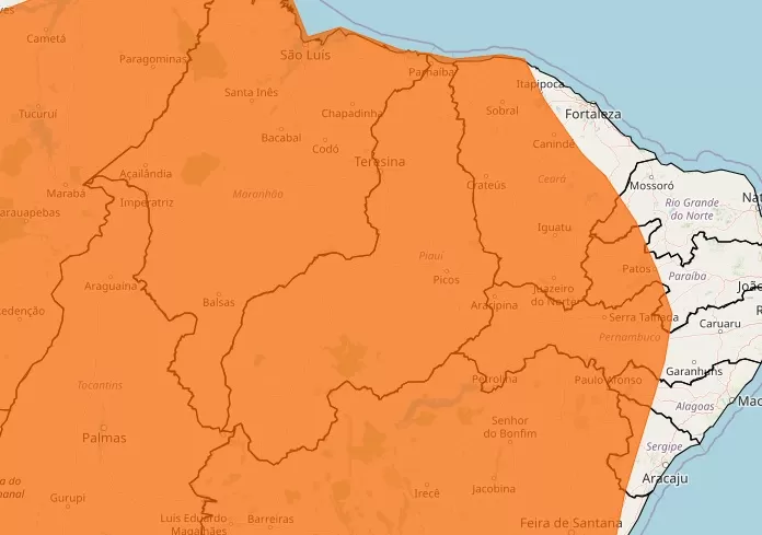  Defesa Civil alerta para chuvas intensas em todo o Piauí nesta quinta (26) e sexta (27)
