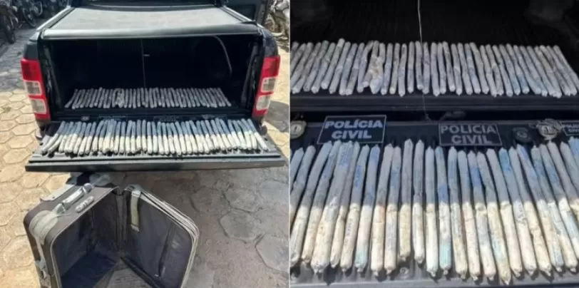  Trabalhadores encontram mala com 78 bananas de dinamite no interior do MA