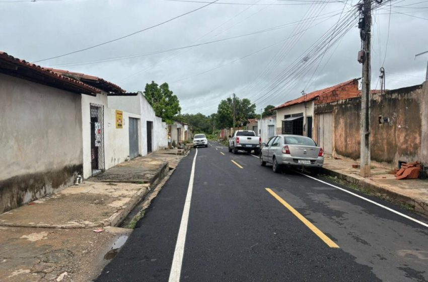  Residencial Vamos Ver o Sol ganha sete ruas asfaltadas com recursos do OPA