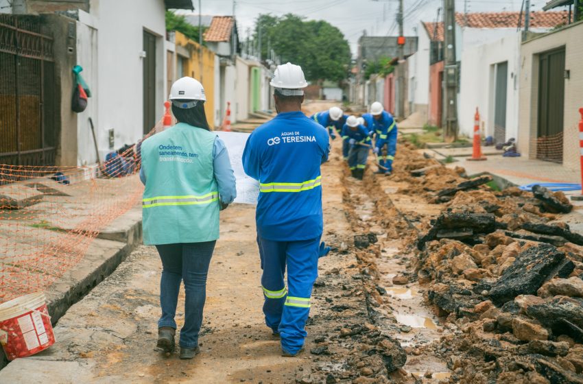  Teresina amplia rede de esgoto em cerca de 9 km e supera mil novas ligações no 1º trimestre