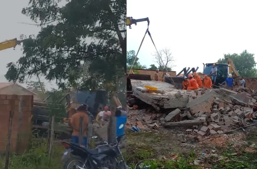  Grávida e dois filhos morrem após desabamento de casa no Norte do Piauí