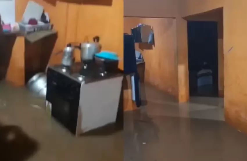  Casa alagada em Teresina após forte chuva