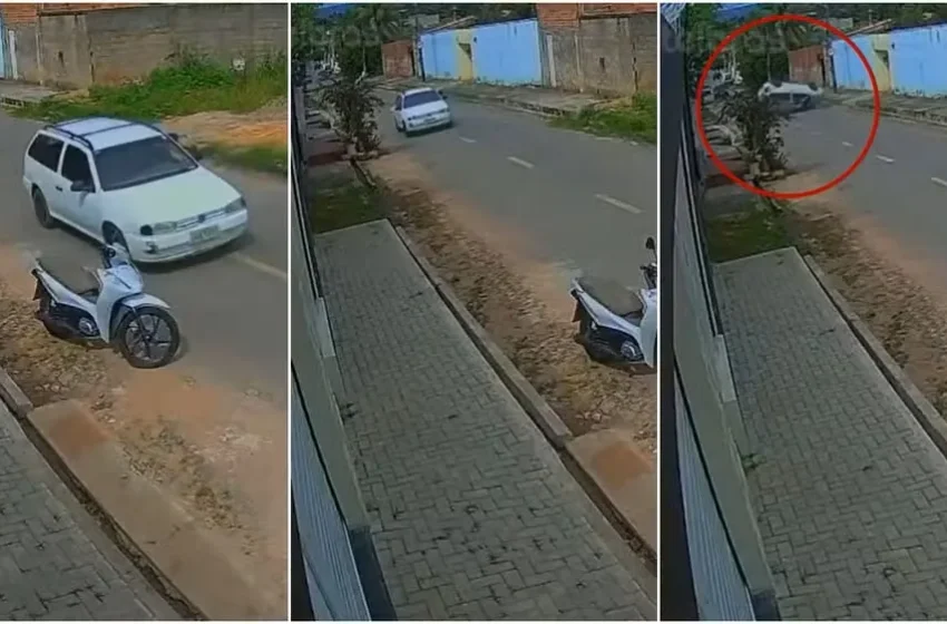  Motorista morre após carro capotar em marcha à ré