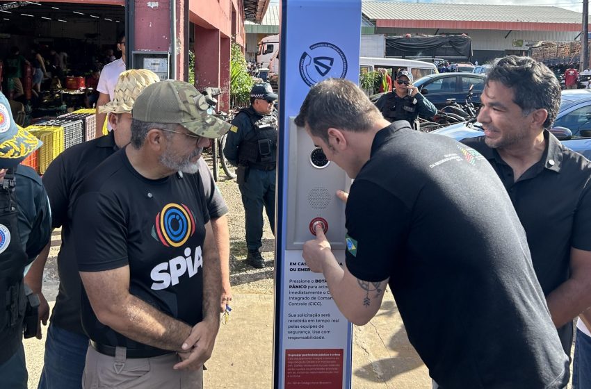  SPiA: Nova Ceasa recebe totem inteligente para reforçar monitoramento e agilizar resposta policial