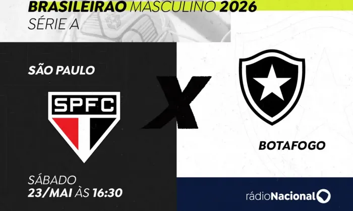  Rádio Nacional transmite São Paulo e Botafogo pelo Brasileirão