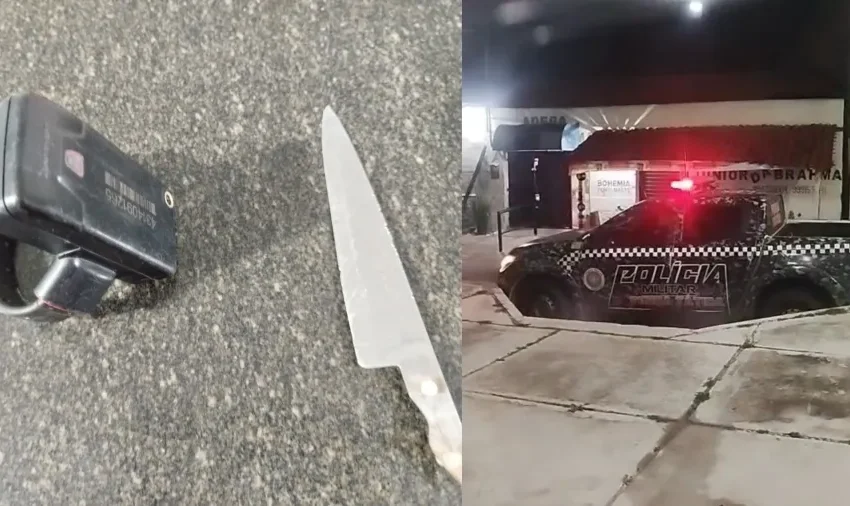  Homem é preso após ameaçar pedestres com faca em praça de Campo Maior