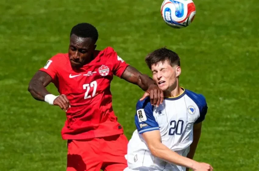  Em um jogo disputado, Canadá e Bósnia e Herzegovina empatam em 1 a 1 em Toronto