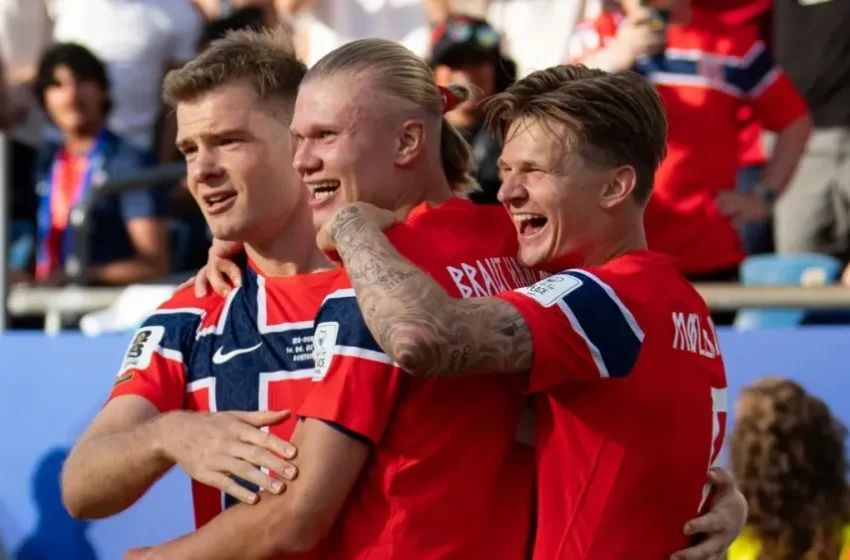  Em partida inspirada de Erling Haaland, Noruega goleia o Iraque por 4 a 1 em Boston