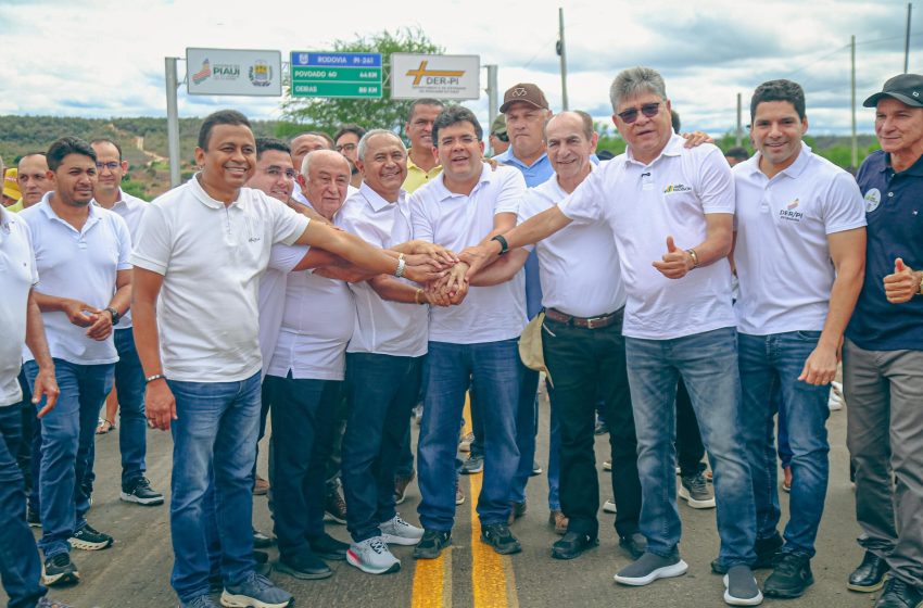  Em São Miguel do Fidalgo, governador inaugura recuperação da PI-241 e destaca investimento de R$26 milhões em rodovias da região