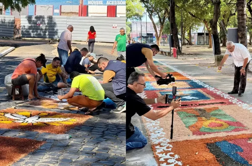  Corpus Christi em Teresina tem tapetes tradicionais, missa com o Arcebispo e procissão hoje (4)