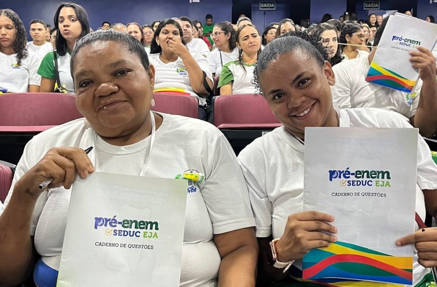  Seduc reúne mil estudantes da Educação de Jovens e Adultos (EJA) em revisão para o Enem 2026